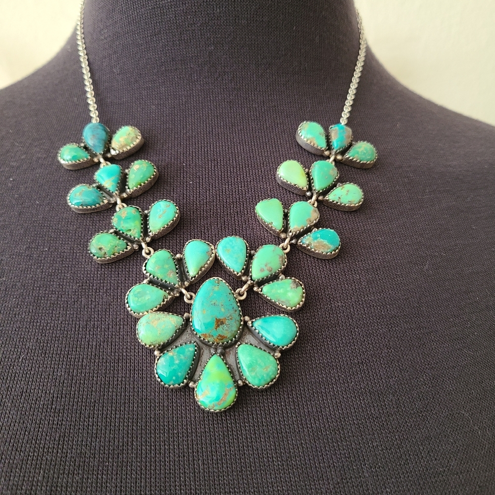 Kingman Turquoise Statement Necklace